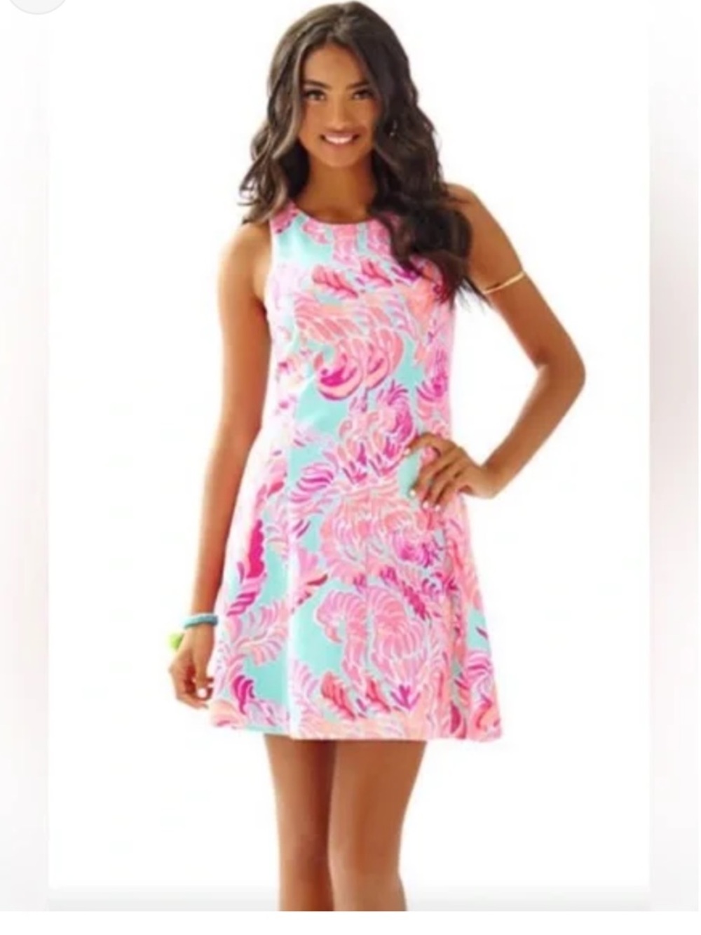 Lilly Pulitzer Cove Poolside Blue Love Birds Dress - Picture 2 of 9